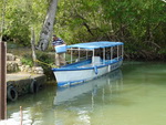 Ausflug Nationalpark  Unser Schiff im Bootshafen im Nationalpark Los Hitises (DOM).